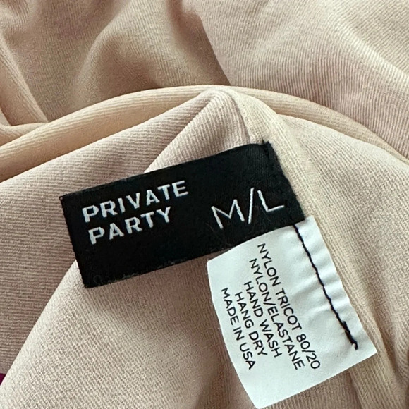 Private Parts Medium/Large Hot Pink Birthday Suit One Piece High Cut Cheeky USA - Picture 4 of 4